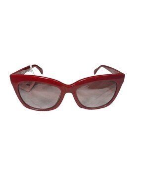Max Mara MM0009 Red Butterfly Sunglasses 66mm NWT Case Set Max Mara Red Acetate Butterfly Sunglasses | Harrods SG main image 4